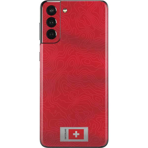 Switzerland Soccer Flag Galaxy S21 Plus 5G Skin
